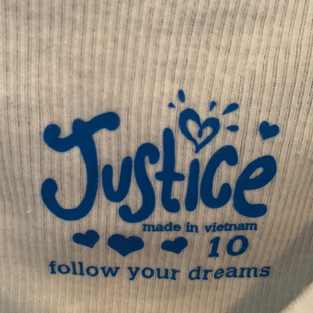 EUC Justice Love Gymnastics Graphic Twofer Top • Girls Size 10